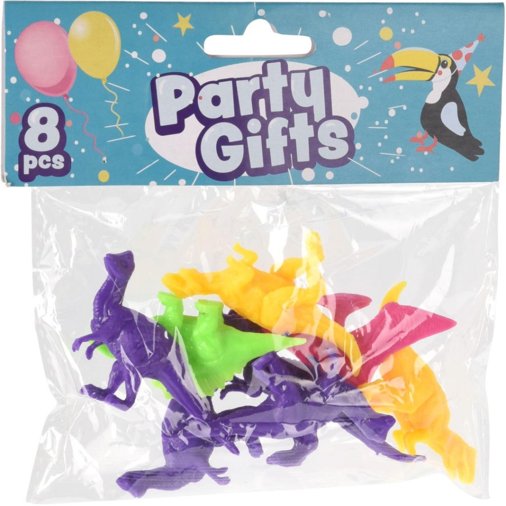 Partygifts mini dinosaur 8pk