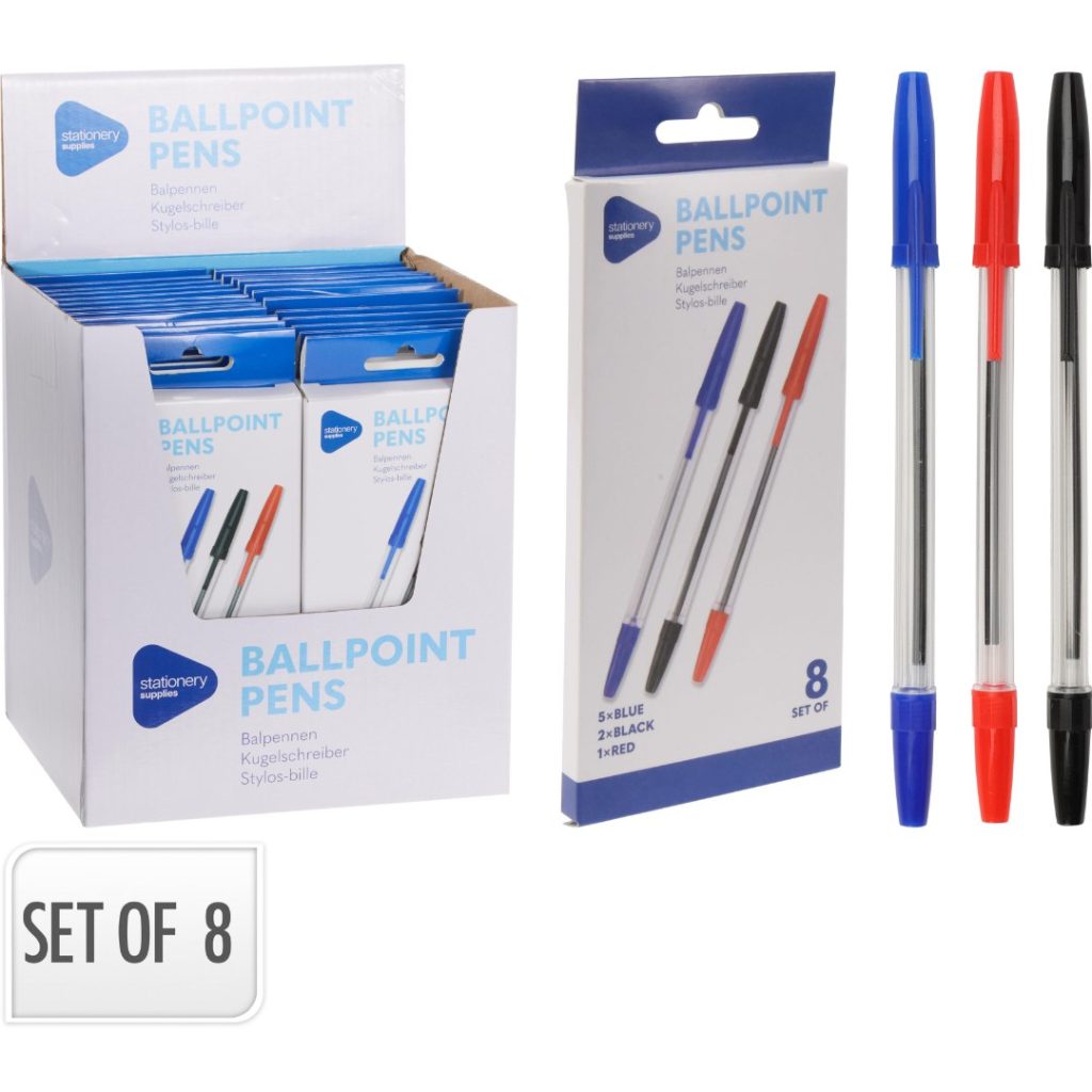 Basic kulepenn 3pk