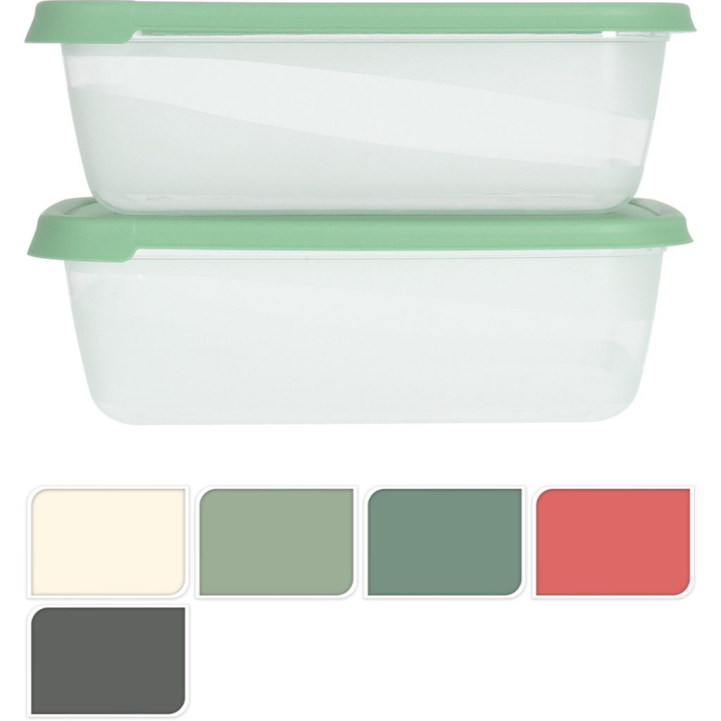 Oppbevaringsboks sett med 3 stk med lokk