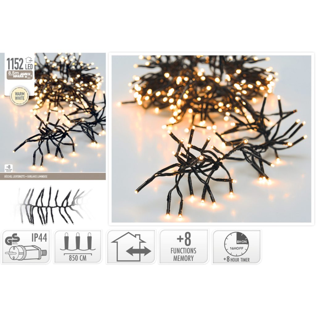 Lyslenke 1152led varm hvit