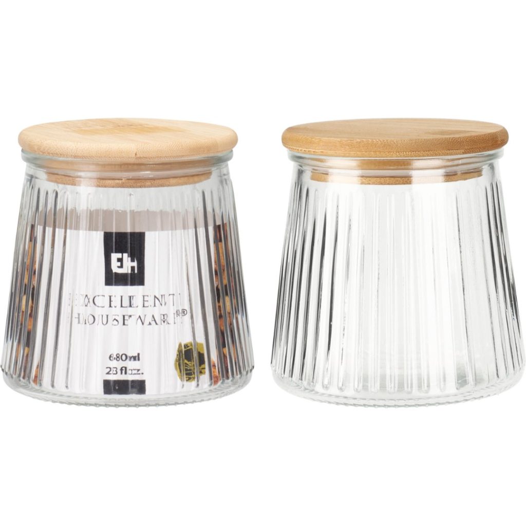 Oppbevaringskrukke glass, 680 ml