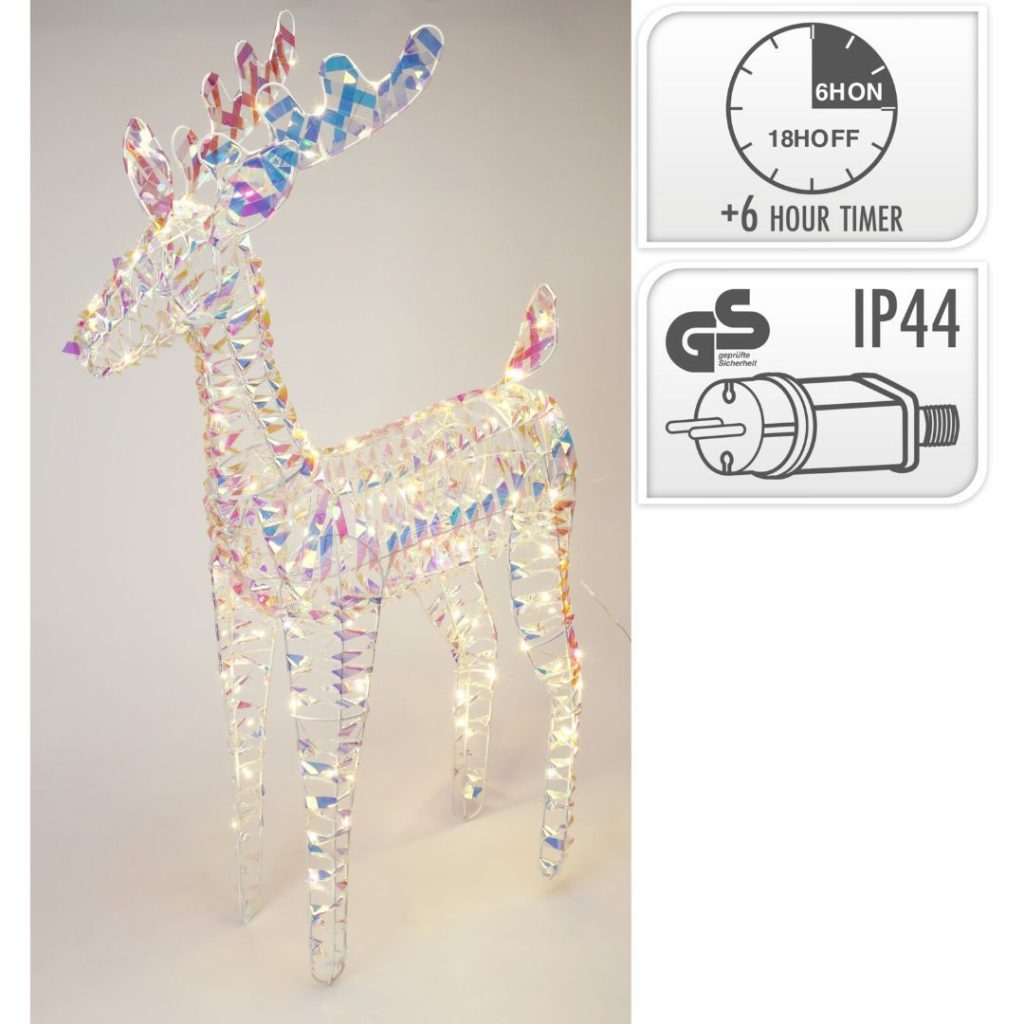 Reinsdyr 80cm gull micro led