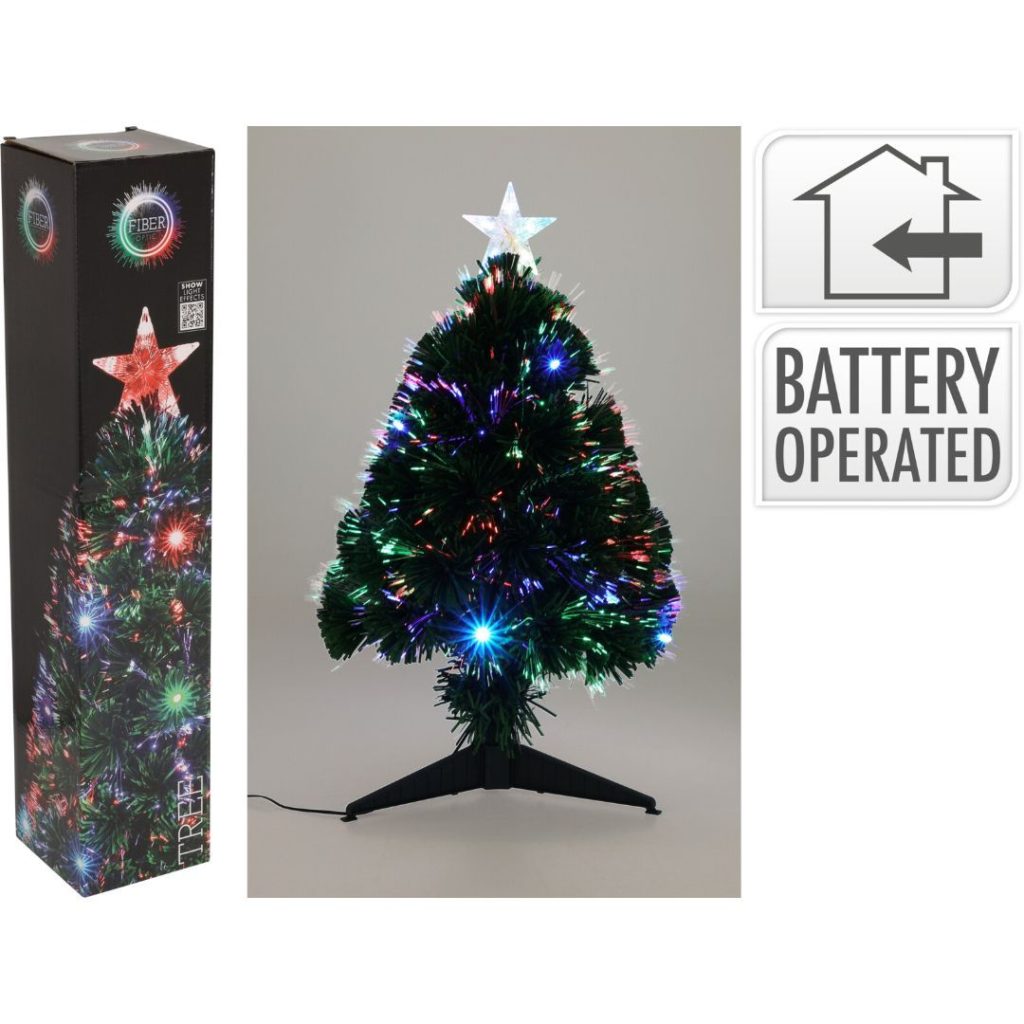Juletre 60cm fiberoptikk