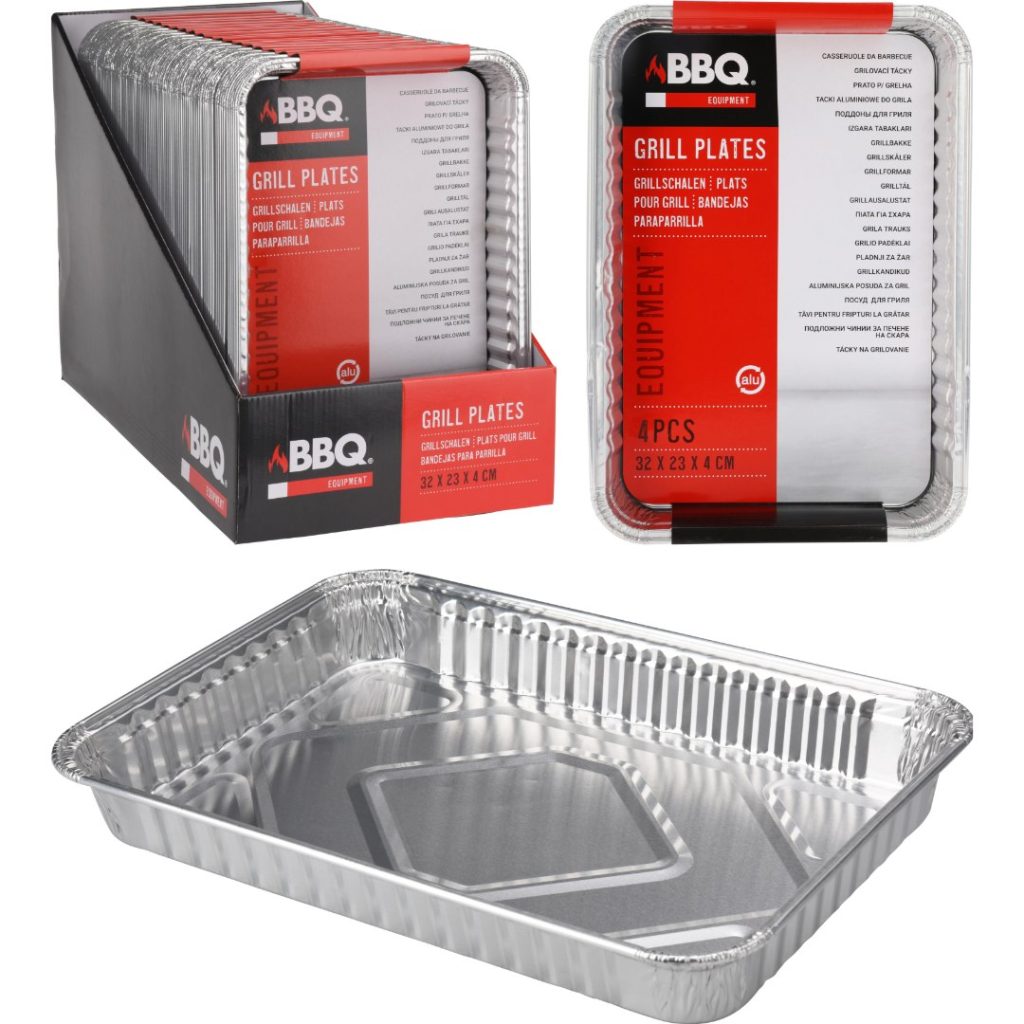 Bbq grill grill plater sett 4 stk