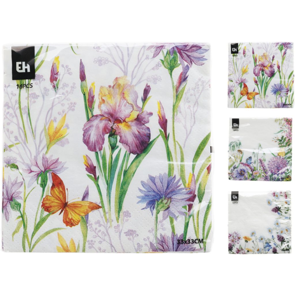 Servietter 33x33cm 16 stk 3 pl