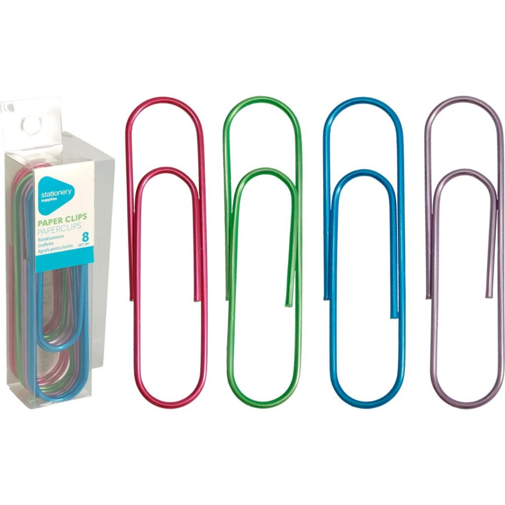 Basic jumbo-binders 8 stk 22x2x102mm