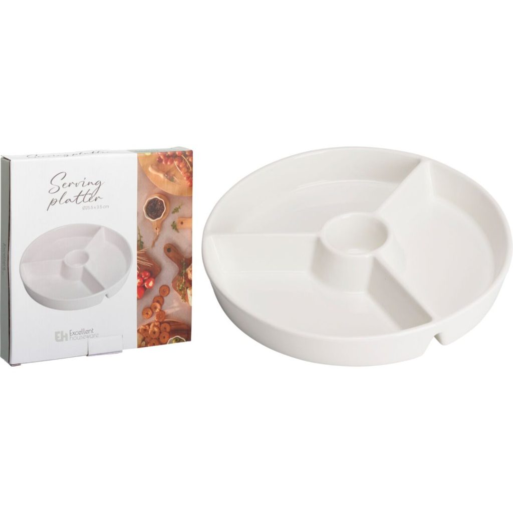 Snacktallerken porselen 26cm