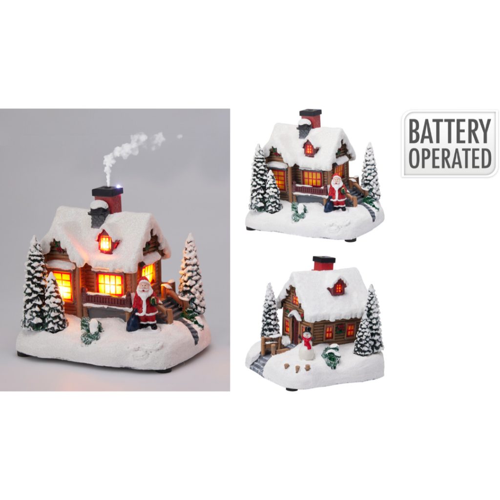 Vinterlandskap med led 16cm