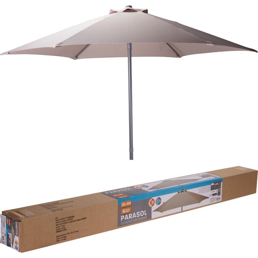 Parasoll 2,3m beige