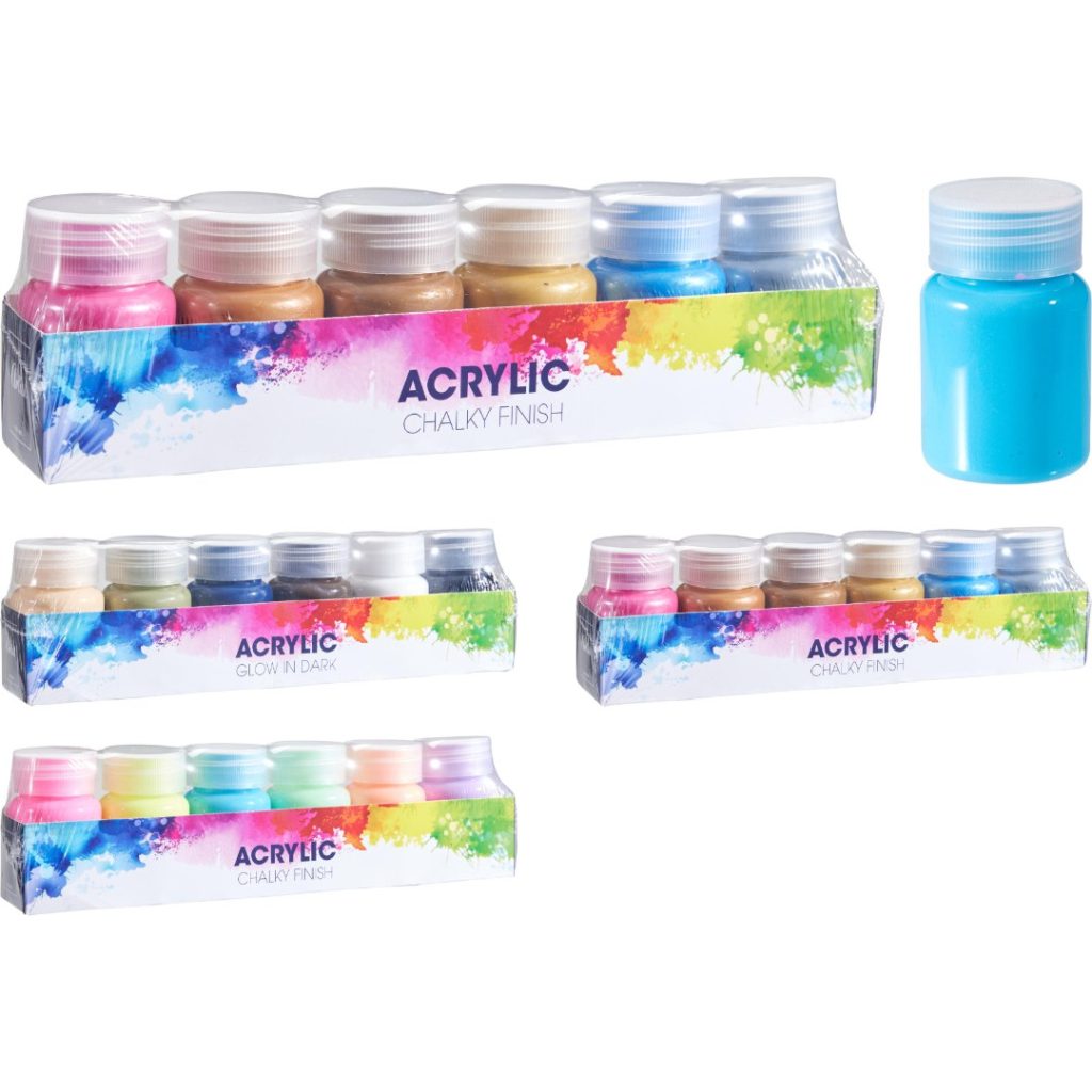 Acrylic malingssett 6 stk