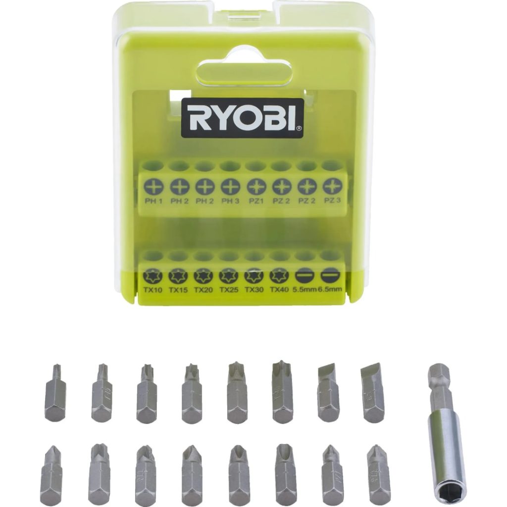 Ryobi bitssett 17 deler rak17sd