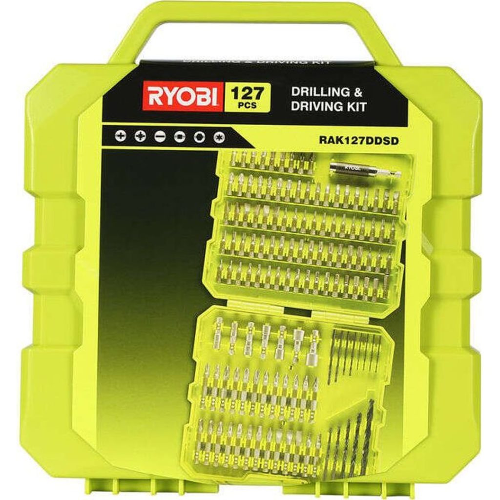 Ryobi bor- og bitssett rak127ddsd