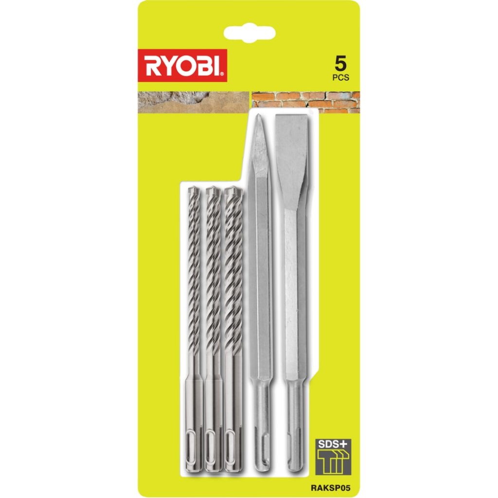 Ryobi meiselsett sdsplus raksp05