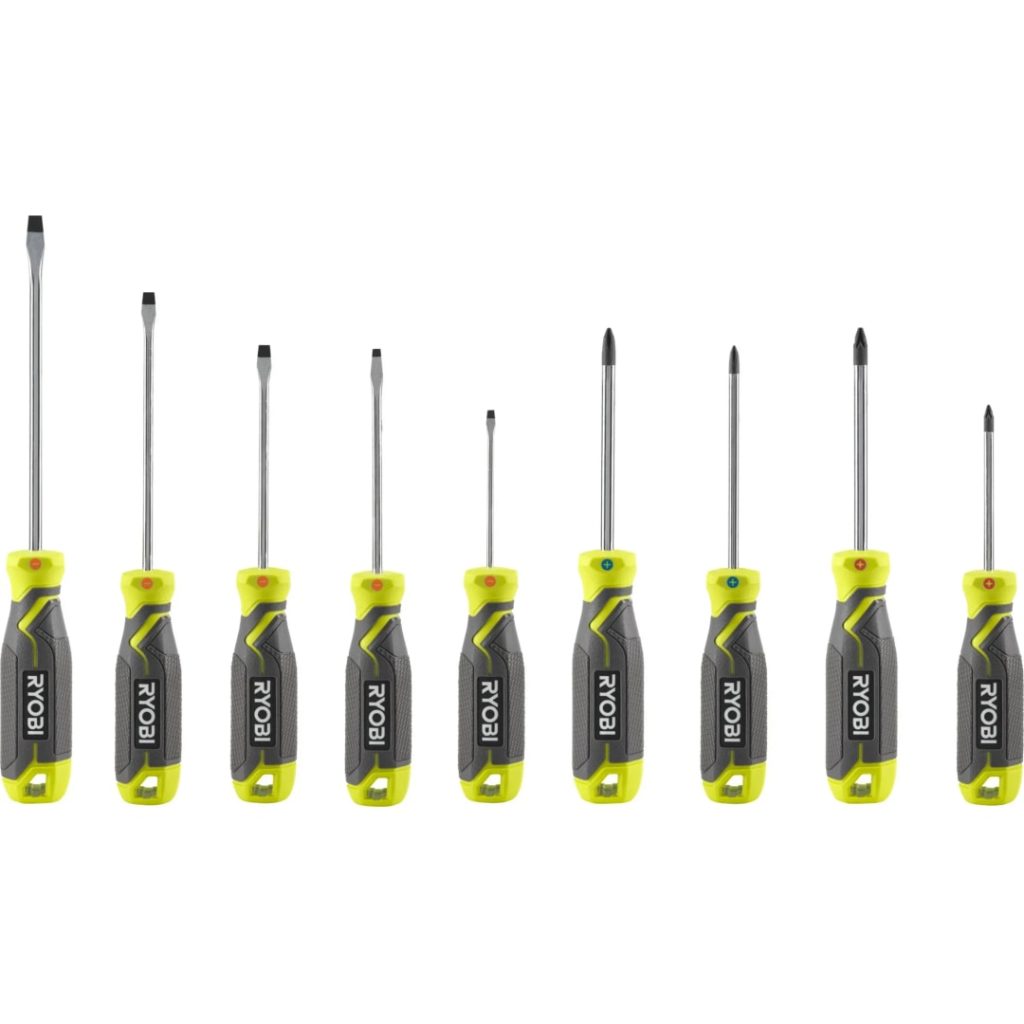 Ryobi skrutrekkersett rhsds9pc