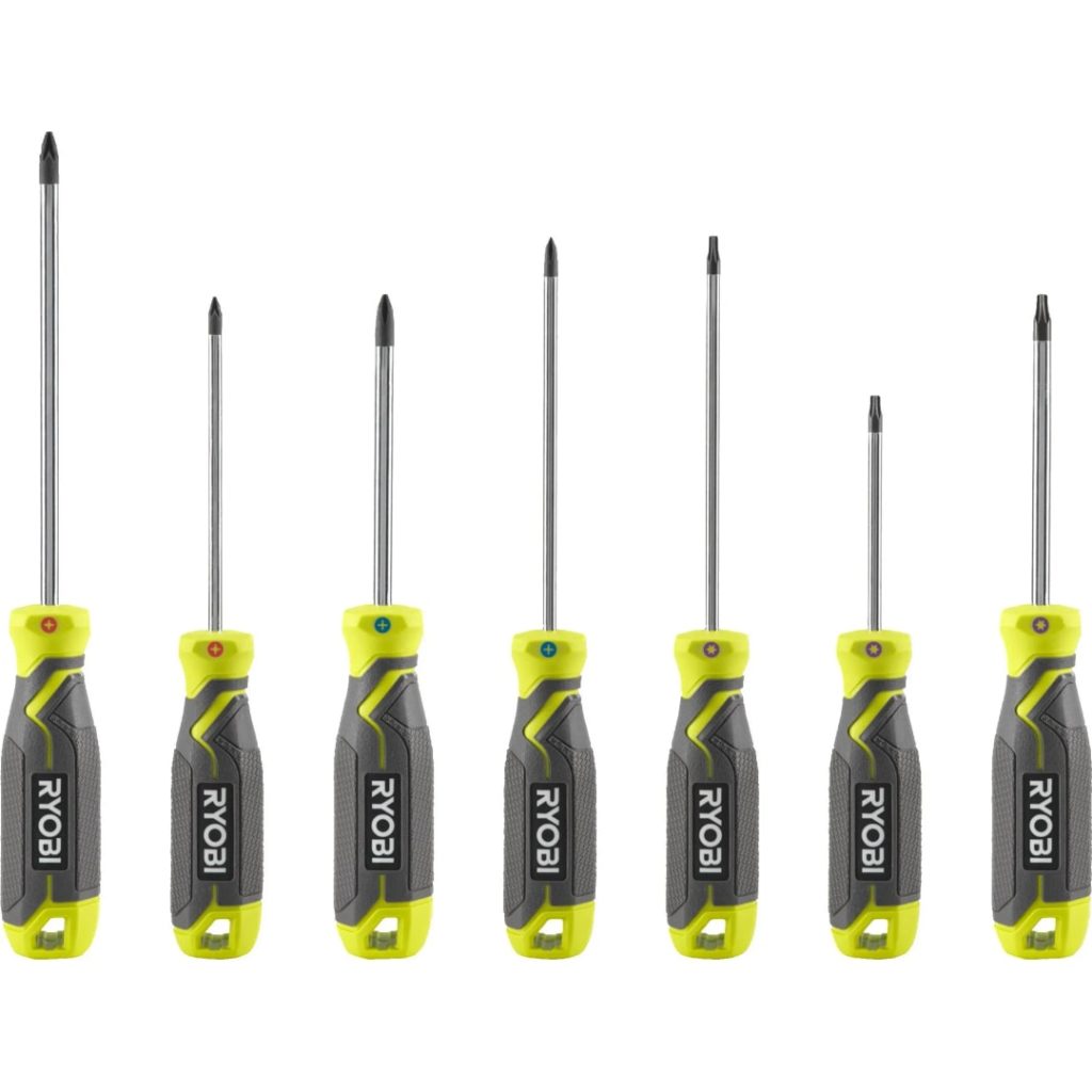 Ryobi skrutrekkersett rhsds7pc