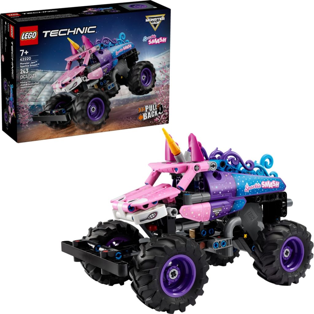 Lego monster jam sparkle smash pullback