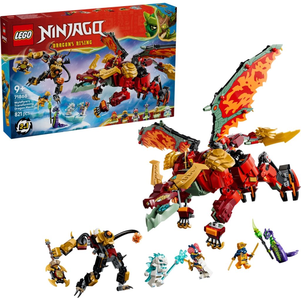Lego wyldfyres forvandlingsdragerobot