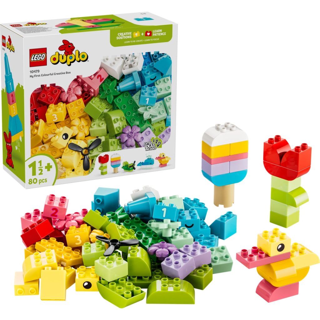 Lego kreativitetsboks med fargerike klos