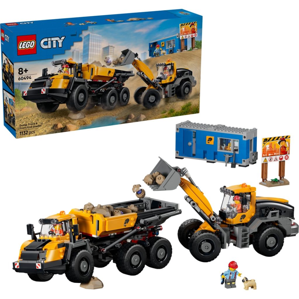 Lego dumper og frontlaster