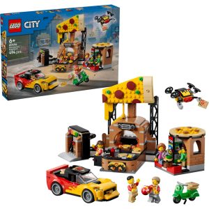 Lego pizzalevering med kjøretøy