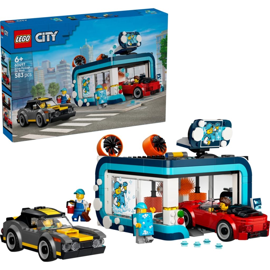 Lego bilvask med biler