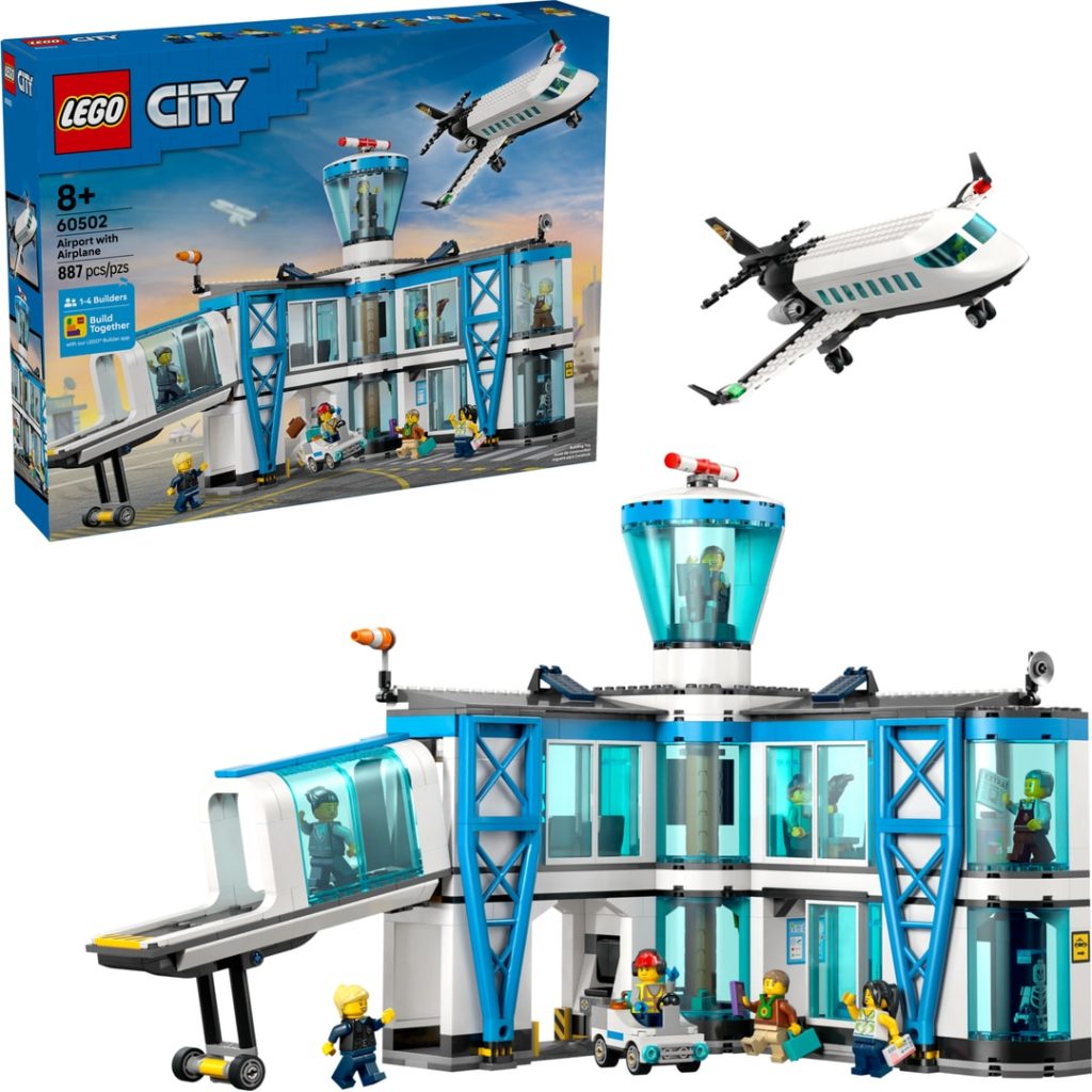 Lego flyplass og fly