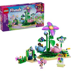 Lego snurrende tekoppkarusell med blomst
