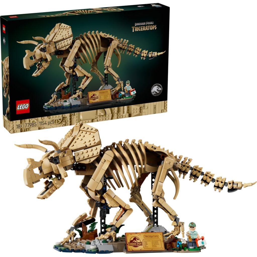 Lego dinosaurfossiler triceratops