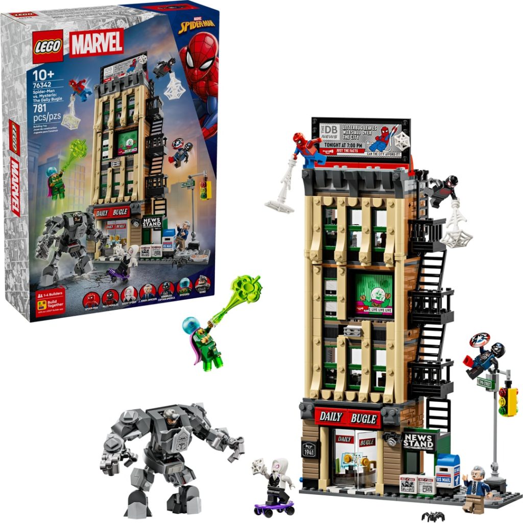 Lego spider-man mot mysterio daily bugle