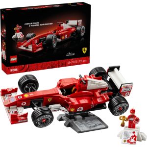 Lego ferrari f2004 og michael schumacher