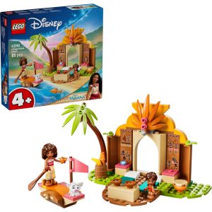 Lego landsbyhus og båt