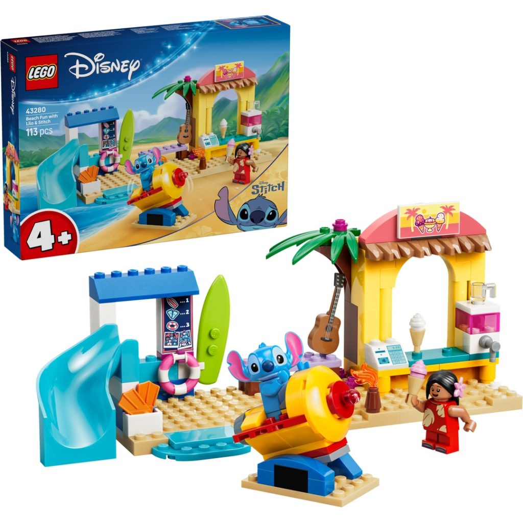 Lego strandtur med lilo og stitch