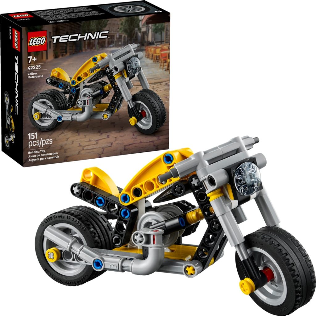 Lego gul motorsykkel
