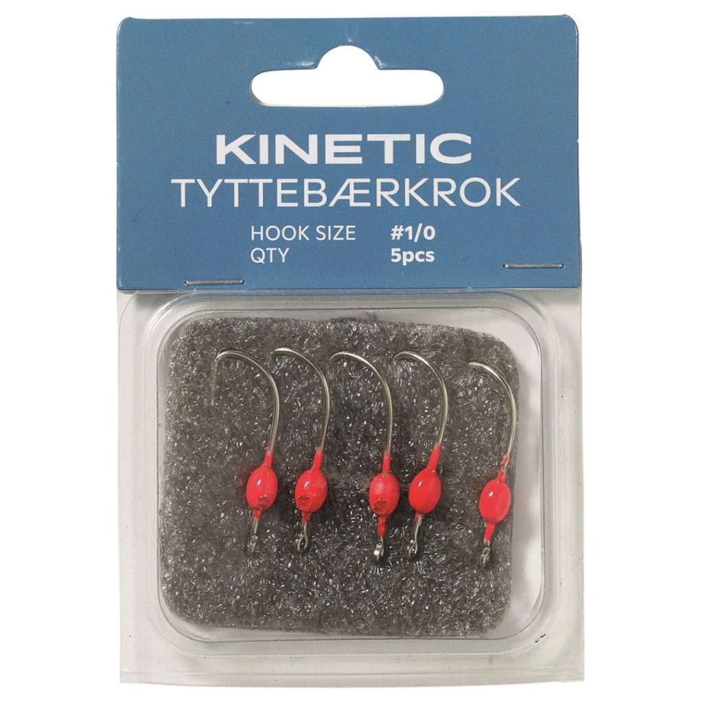 Kinetic tyttebærkrok #1/0 red 5pcs