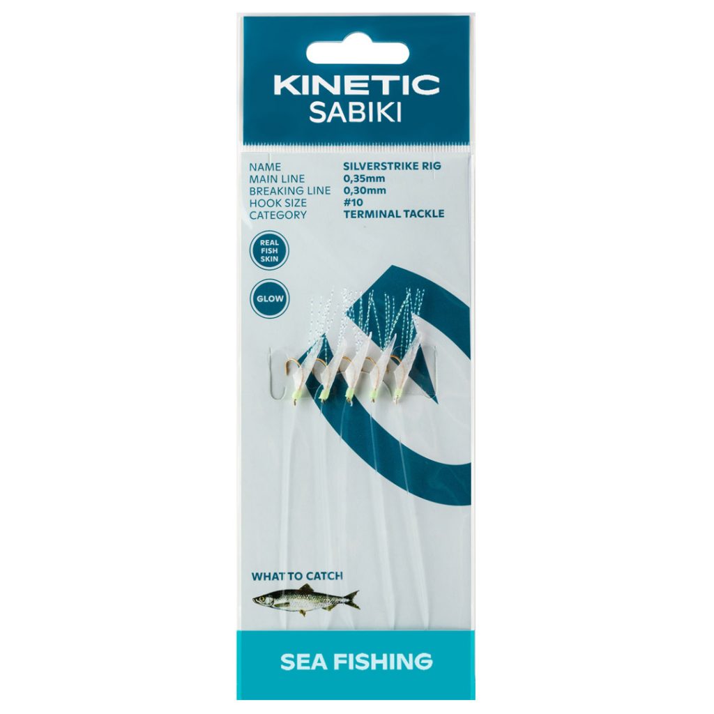 Kinetic sabiki silverstrike #10 fishskin
