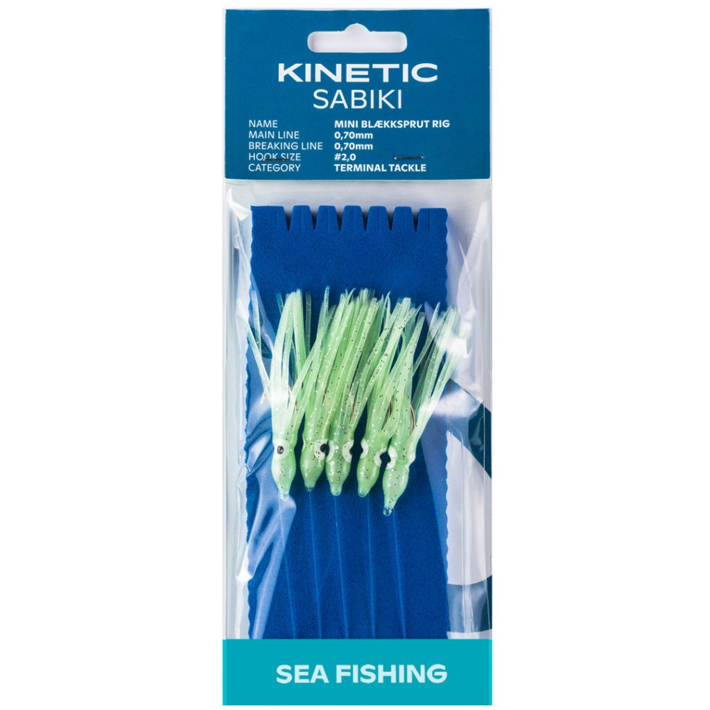 Kinetic sabiki mini blekksprut #2/0 glow