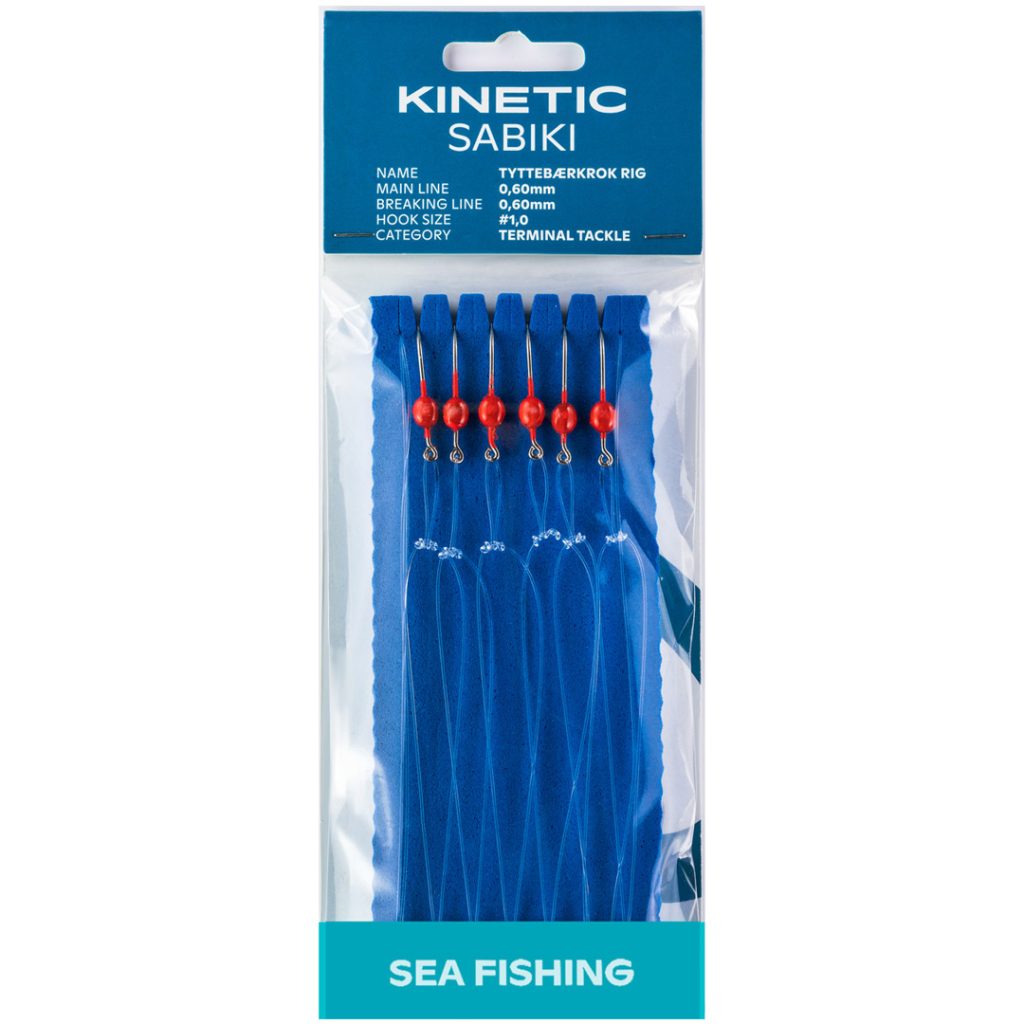 Kinetic sabiki tyttebærkrok #1/0 red/sil
