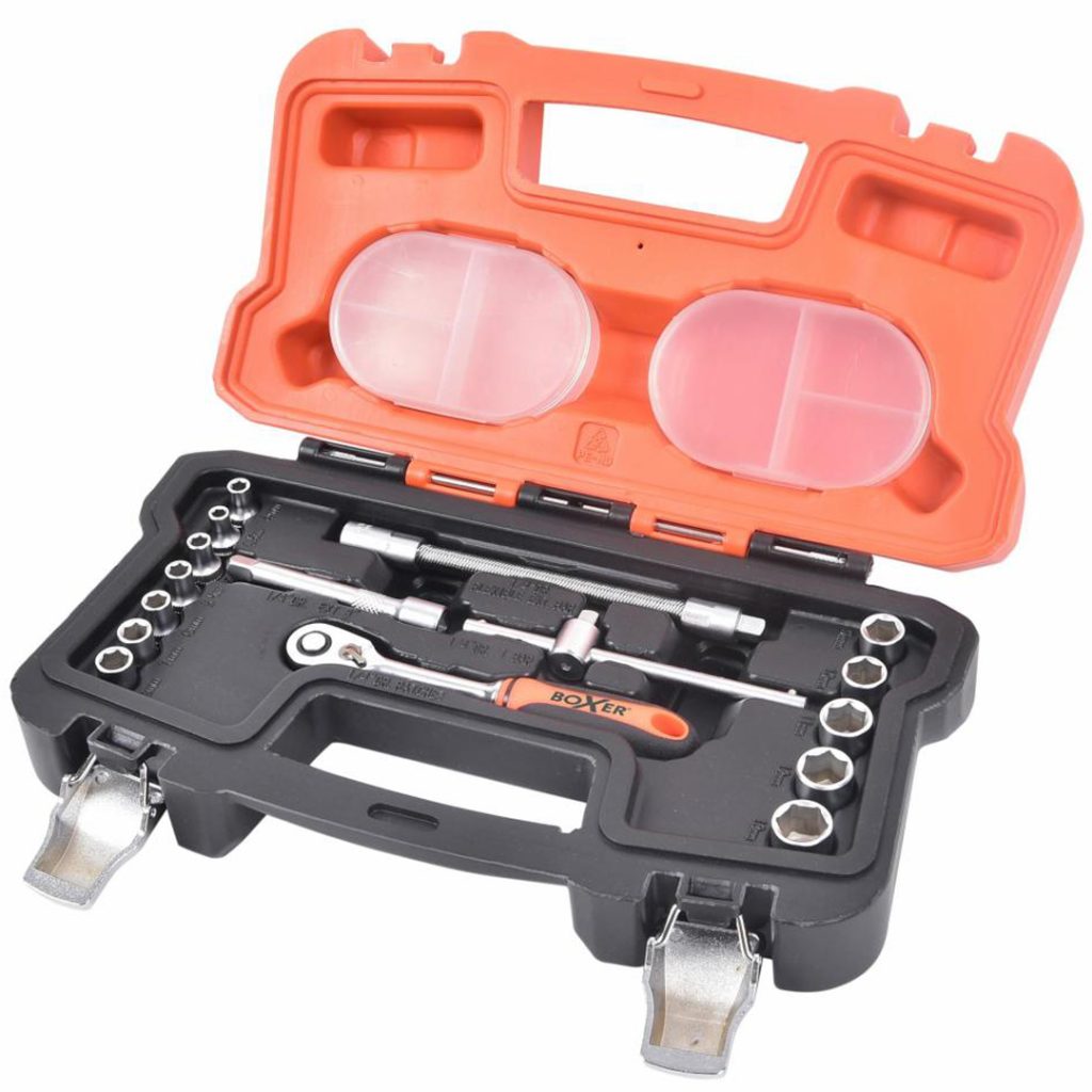 Boxer hylsenøkkelsett 1/4'' 16 deler