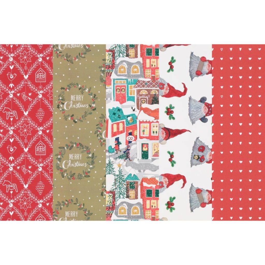 Winteria julepapir 70 cm x 5 m