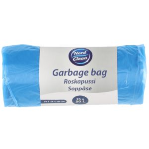 Nord clean søppel pose blå 30 l 25 stk