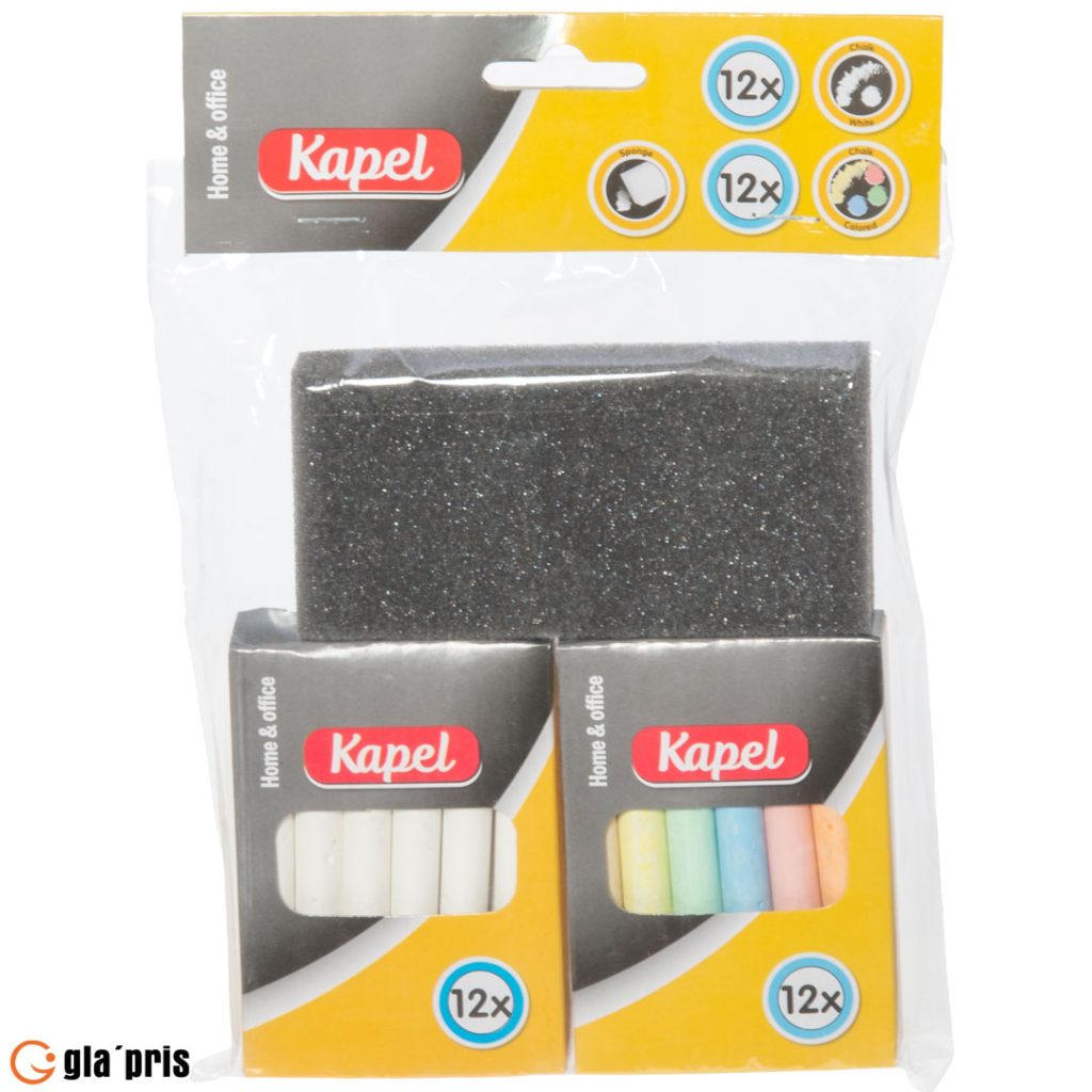 Kapel kritt 24 pk med svamp