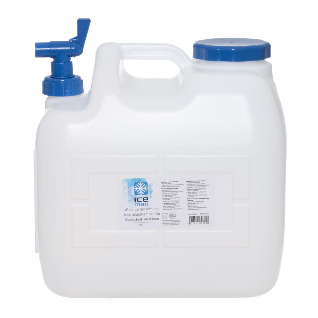 Vannkanne med kran 23 liter
