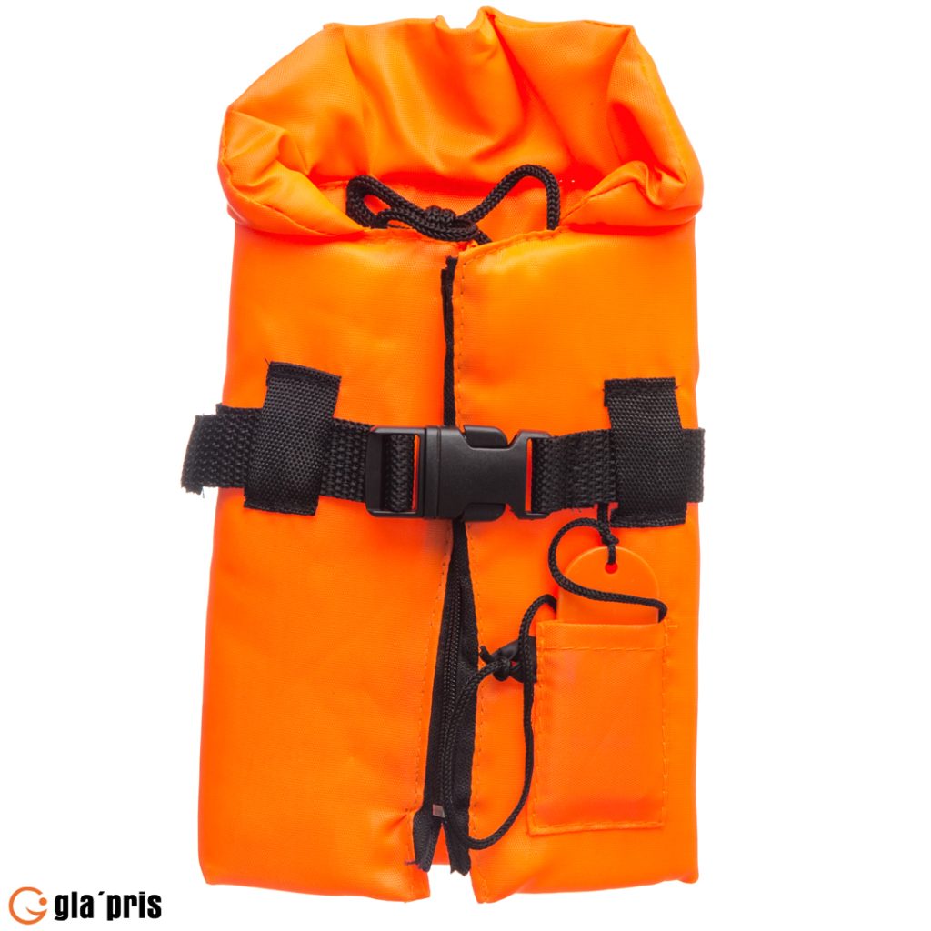 Redningsvest for flaske