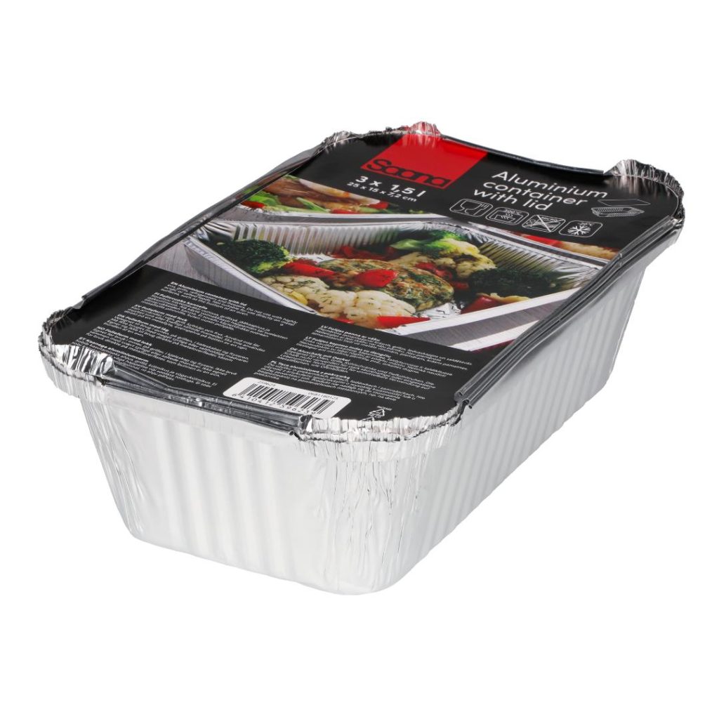 Saana aluminiumsbeholder 1,5 l 3 stk