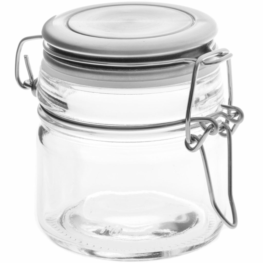Maku glasskrukke rustfri klips topp 0,1
