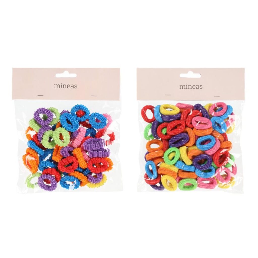 Mineas hairbobble 50-80pcs/pack color as
