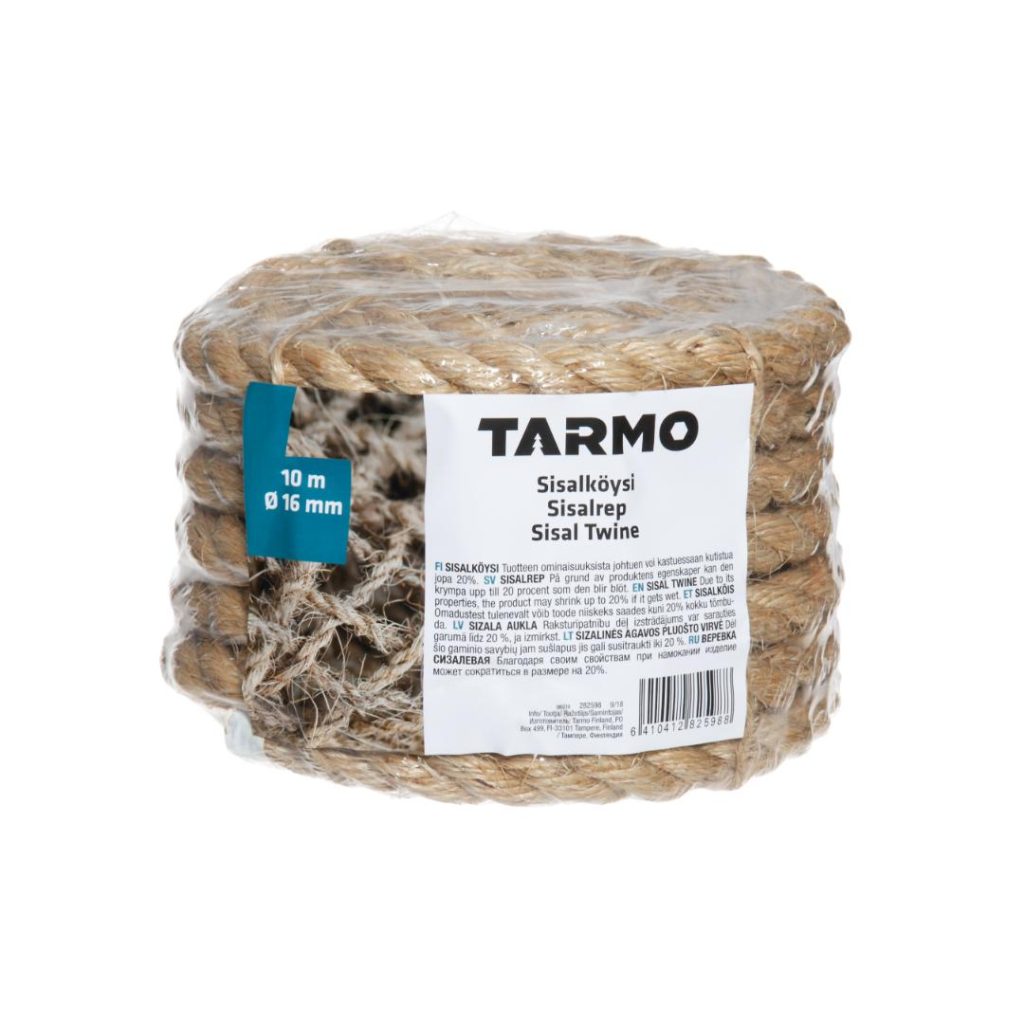 Tarmo sisal tau 16 mm x 10 m