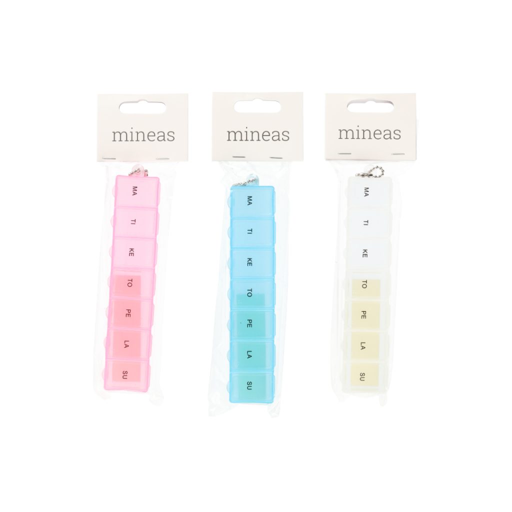 Mineas dispenser for 7 dager lite sortim