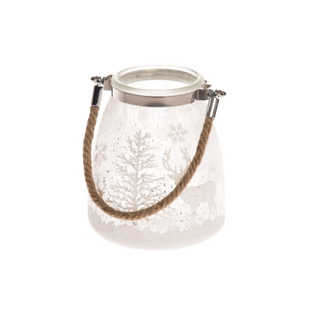 4living lanterne vinterhjort 15 cm