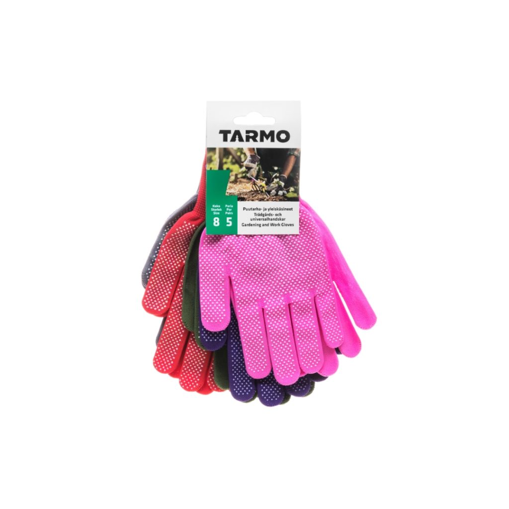 Tarmo hansker tynne 5 par størrelse 8